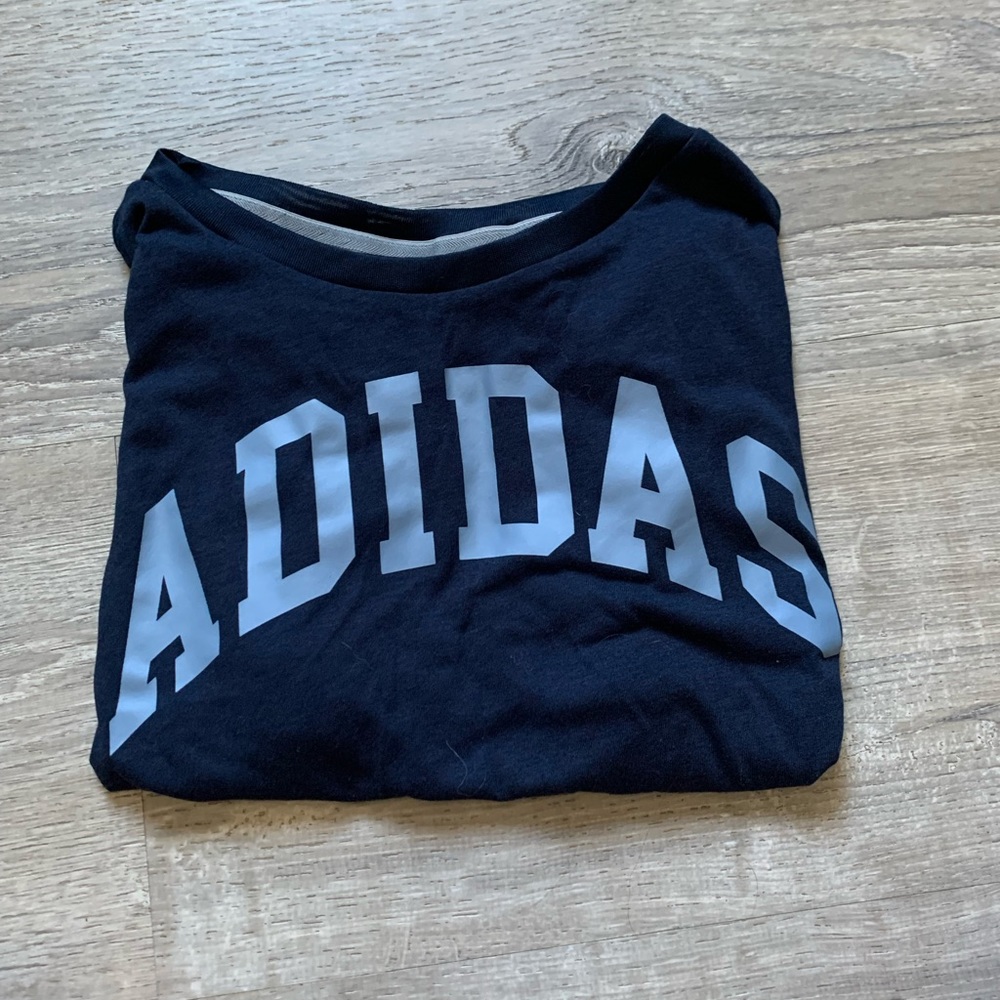 Adidas Blue Somewhat cropped shirt